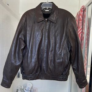 Tuskany Vintage Leather Jacket With Faux Fur Liner